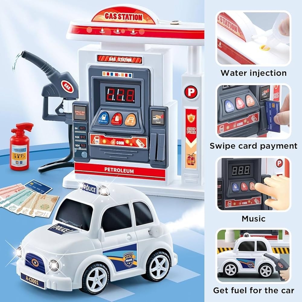 QUICK-START GAS STATION ブリキおもちゃ 昭和 ブリキのおもちゃ